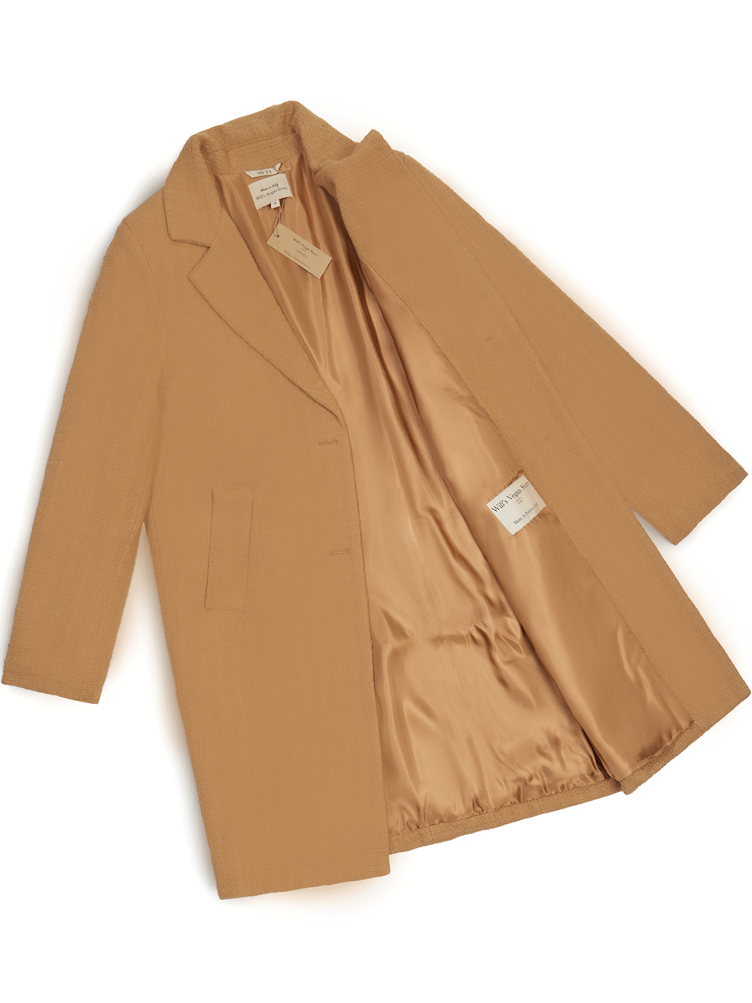 Vegan camel coat sales