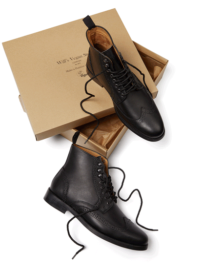 Vegan Women s Brogue Boots Will s Vegan Store