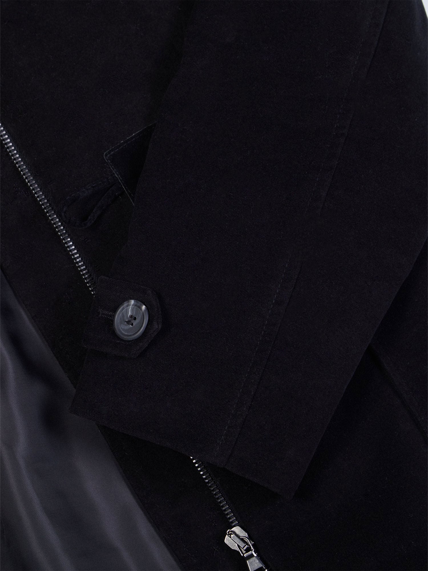 Trenca de lana vegana con borreguito vegano reciclado