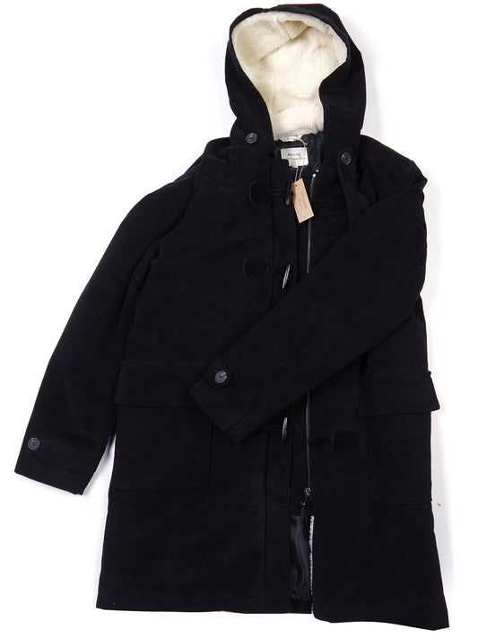 Vegan Wool Duffle Coat with Recycled Vegan Shearling | Vegan Coats & Jackets
