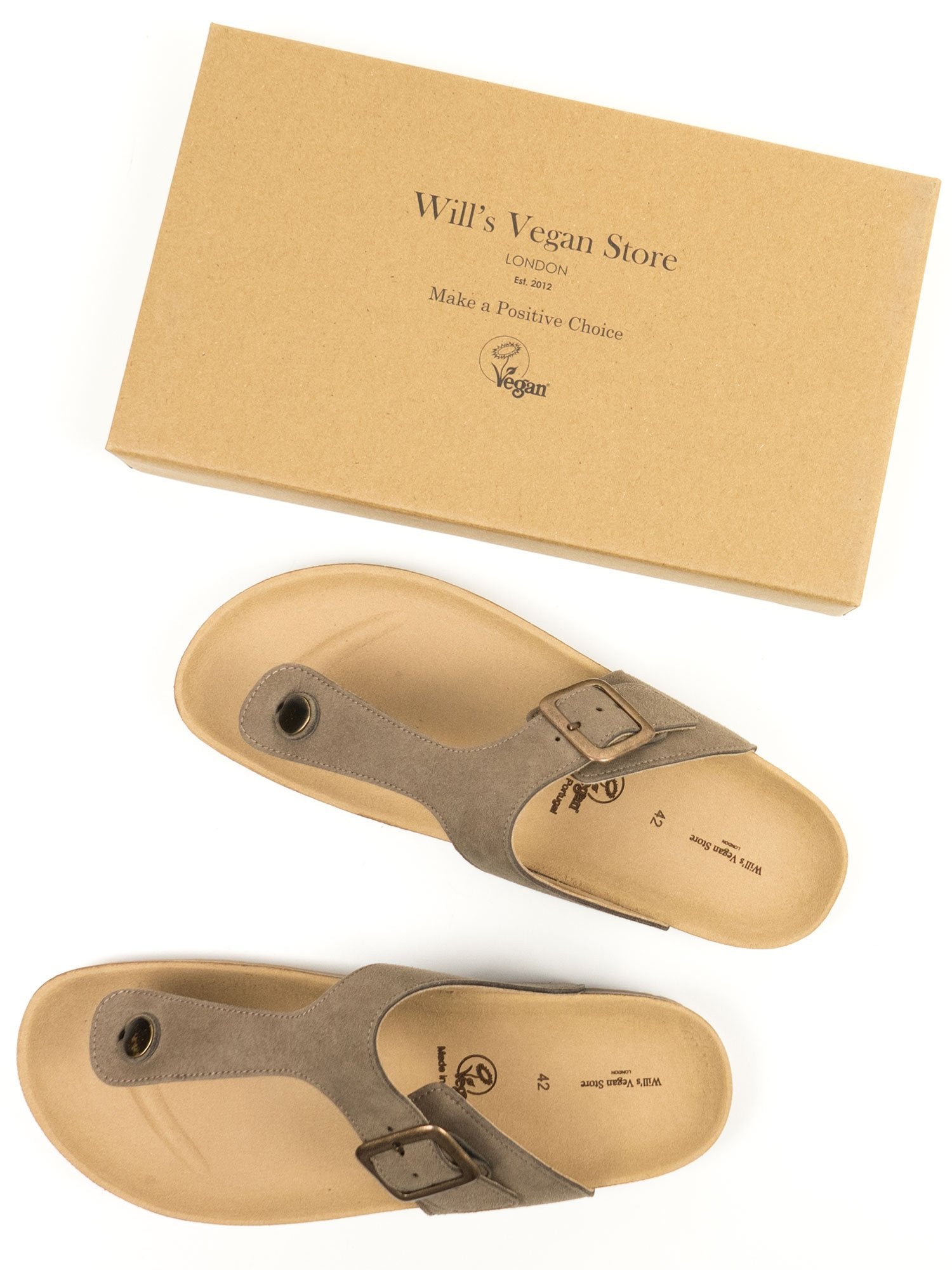Vegan Men's Toe Peg Footbed Sandals | Will's Vegan Store