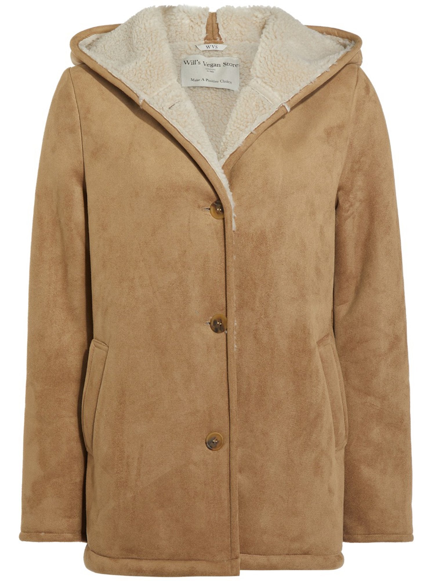 Vegan Women's Recycled Vegan Shearling Coat | Will's Vegan Store