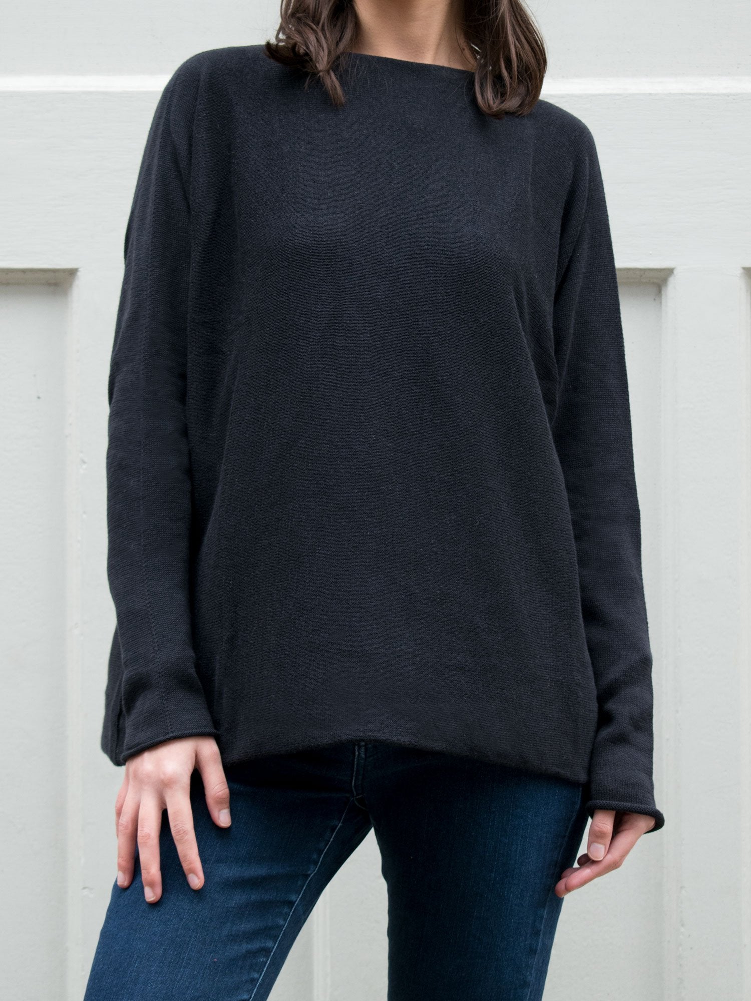Vegan Women's Recycled Light Knit Boatneck | Will's Vegan Store