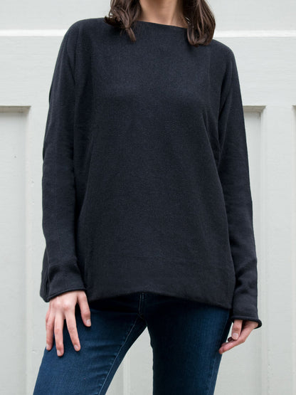 Vegan Women's Recycled Light Knit Boatneck | Will's Vegan Store
