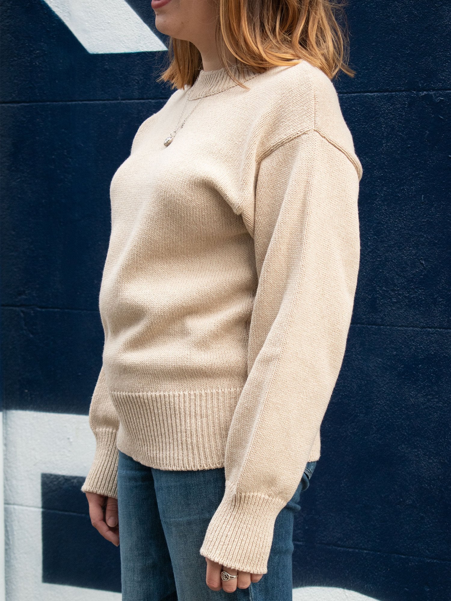 Vegan Women's Recycled Knit Crew Neck | Will's Vegan Store