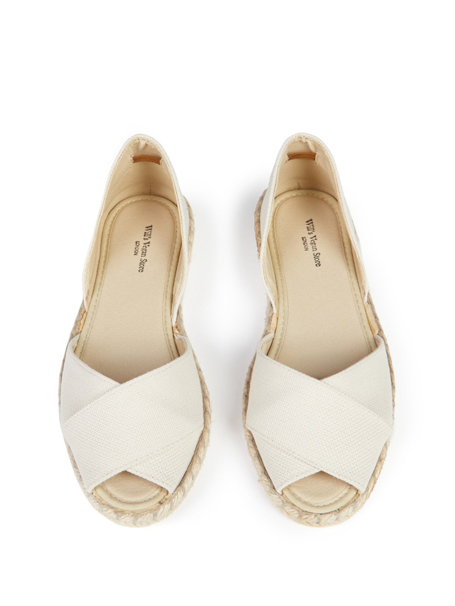 Vegan Women's Recycled Espadrille Cross Over Straps | Will's Vegan Store