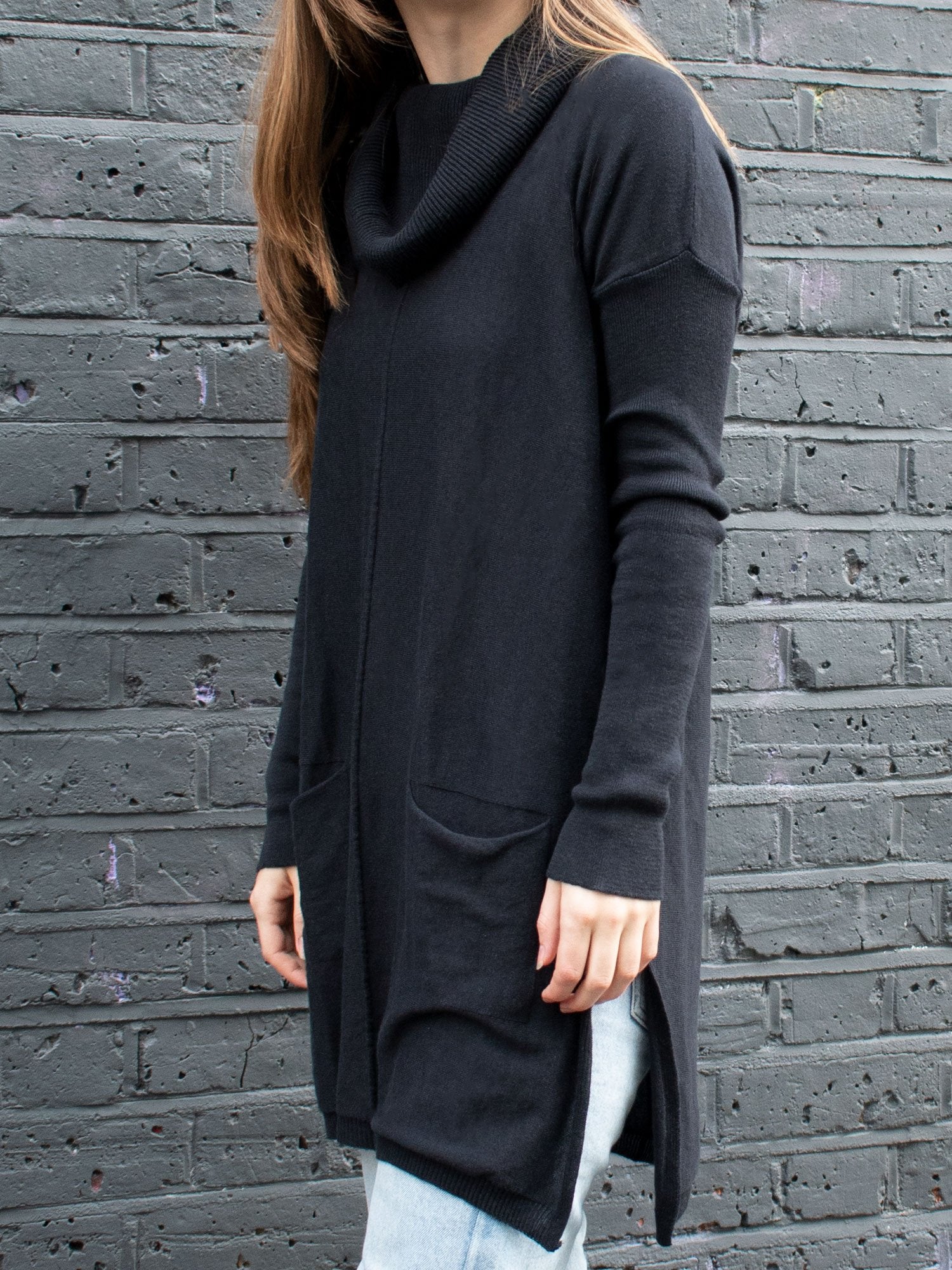 Vegan Women's Recycled Cowl Neck Tunic | Will's Vegan Store