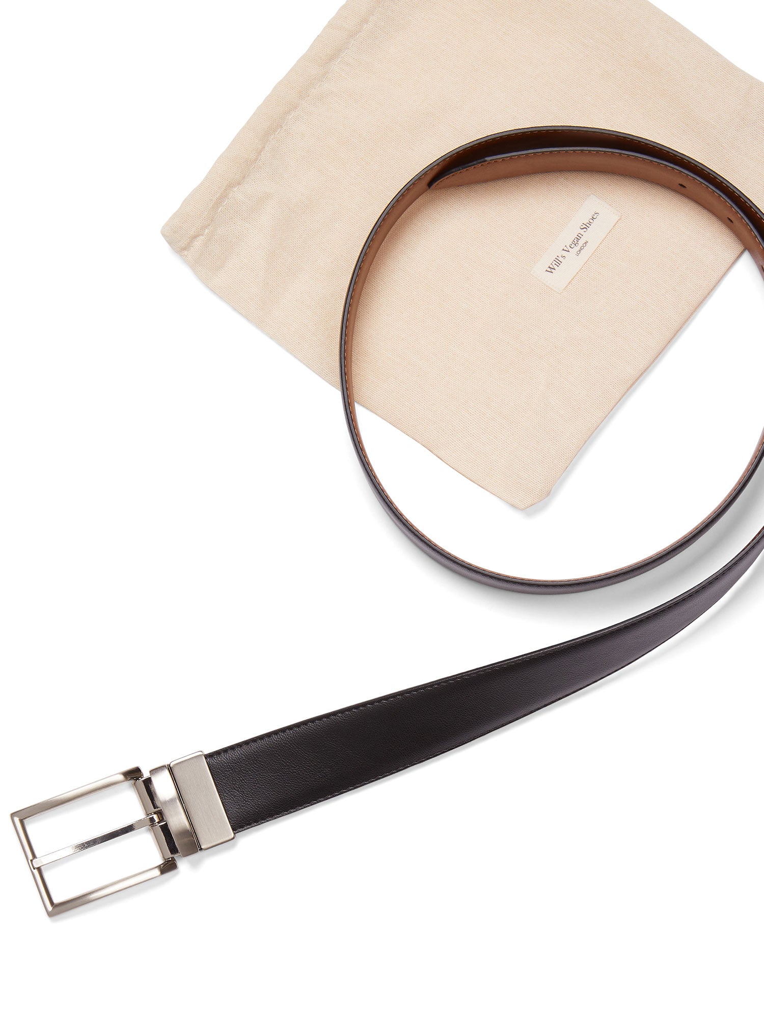 Reversible Vegan Leather Belt Strap