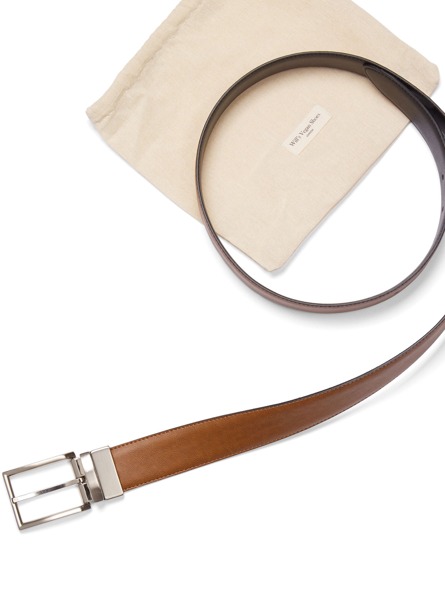 3.5cm Reversible Leather Belt