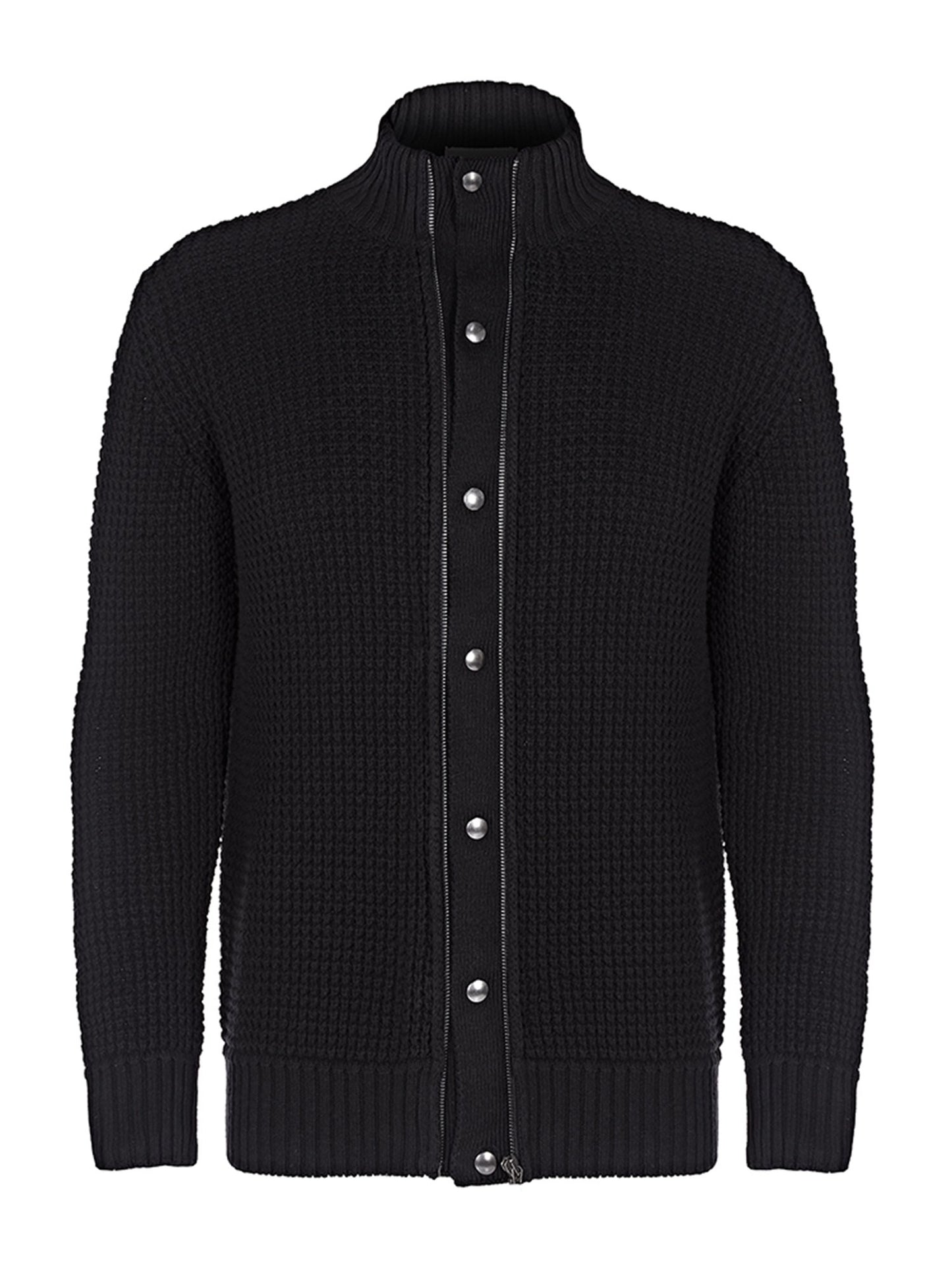 Vegan Men's Recycled Waffle Cardigan | Will's Vegan Store