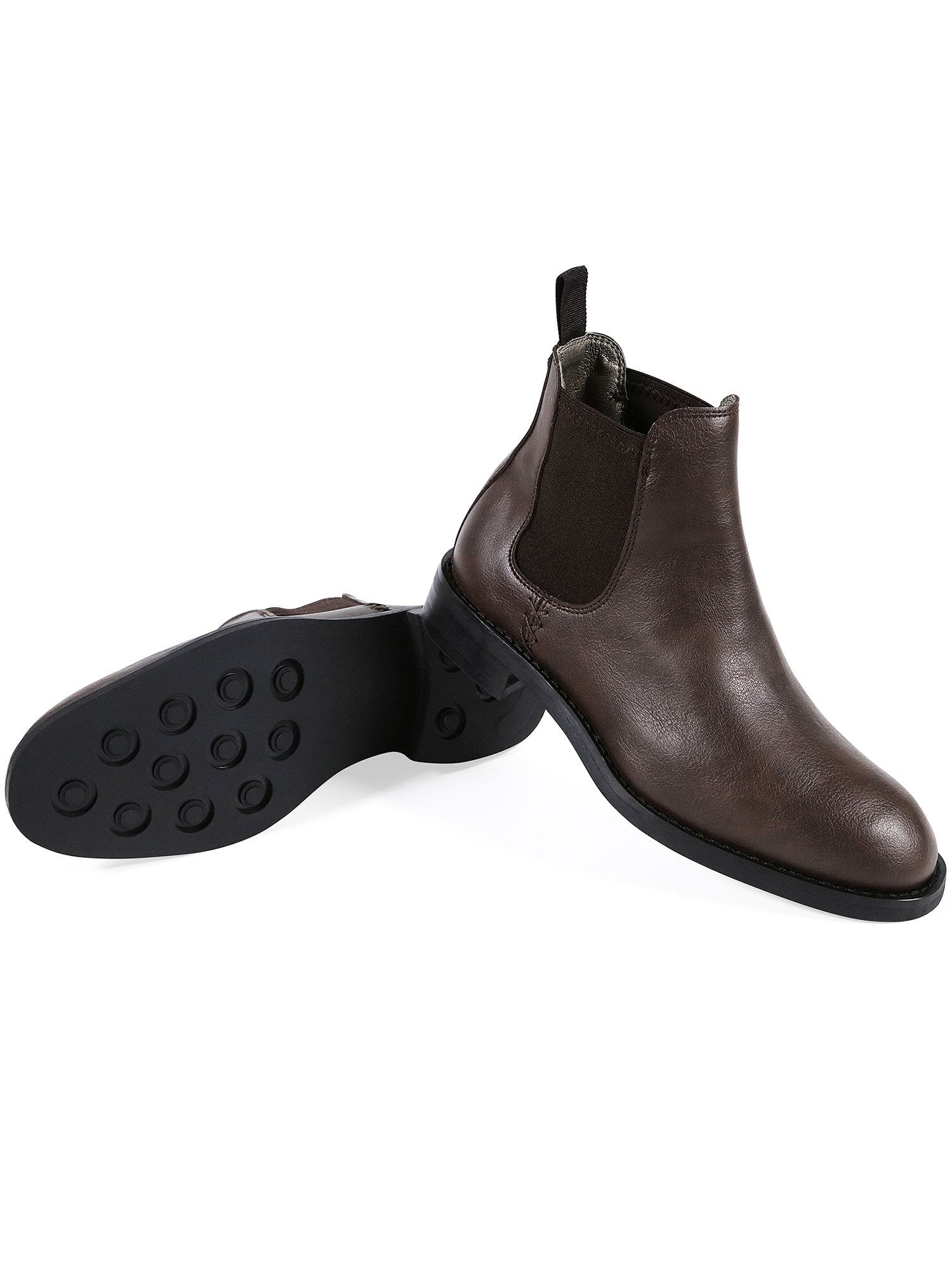 Vegan Men's Waterproof Chelsea Boots | Will's Vegan Store Dark Brown / US 9