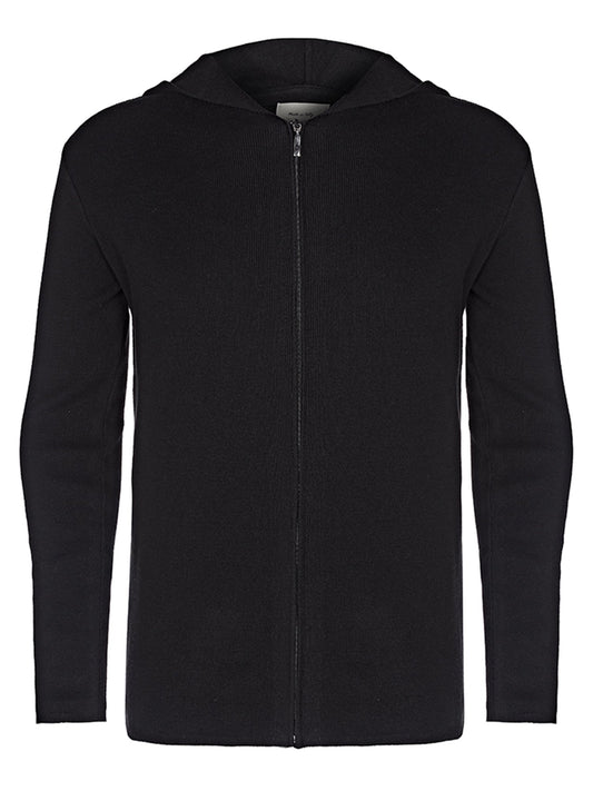 Sudadera con capucha de punto reciclado con cremallera | Vegan Knitwear
