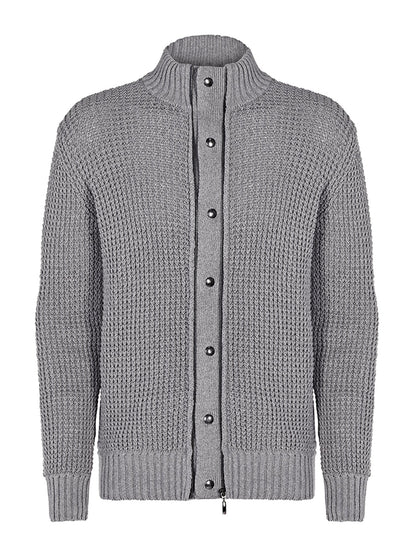 Vegan Men's Recycled Waffle Cardigan | Will's Vegan Store