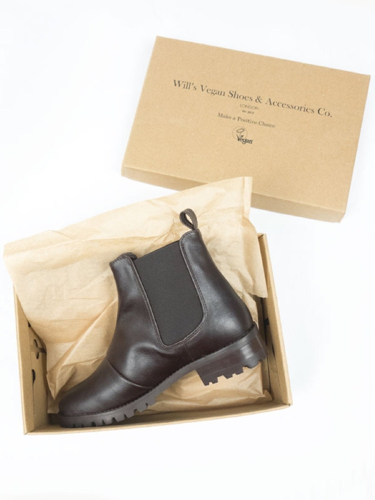 Vegan Women's Deep Tread Chelsea Boots | Will's Vegan Store