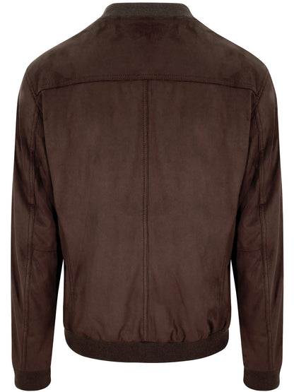 Men's Vegan Suede Bomber Jacket, Men's Clearance