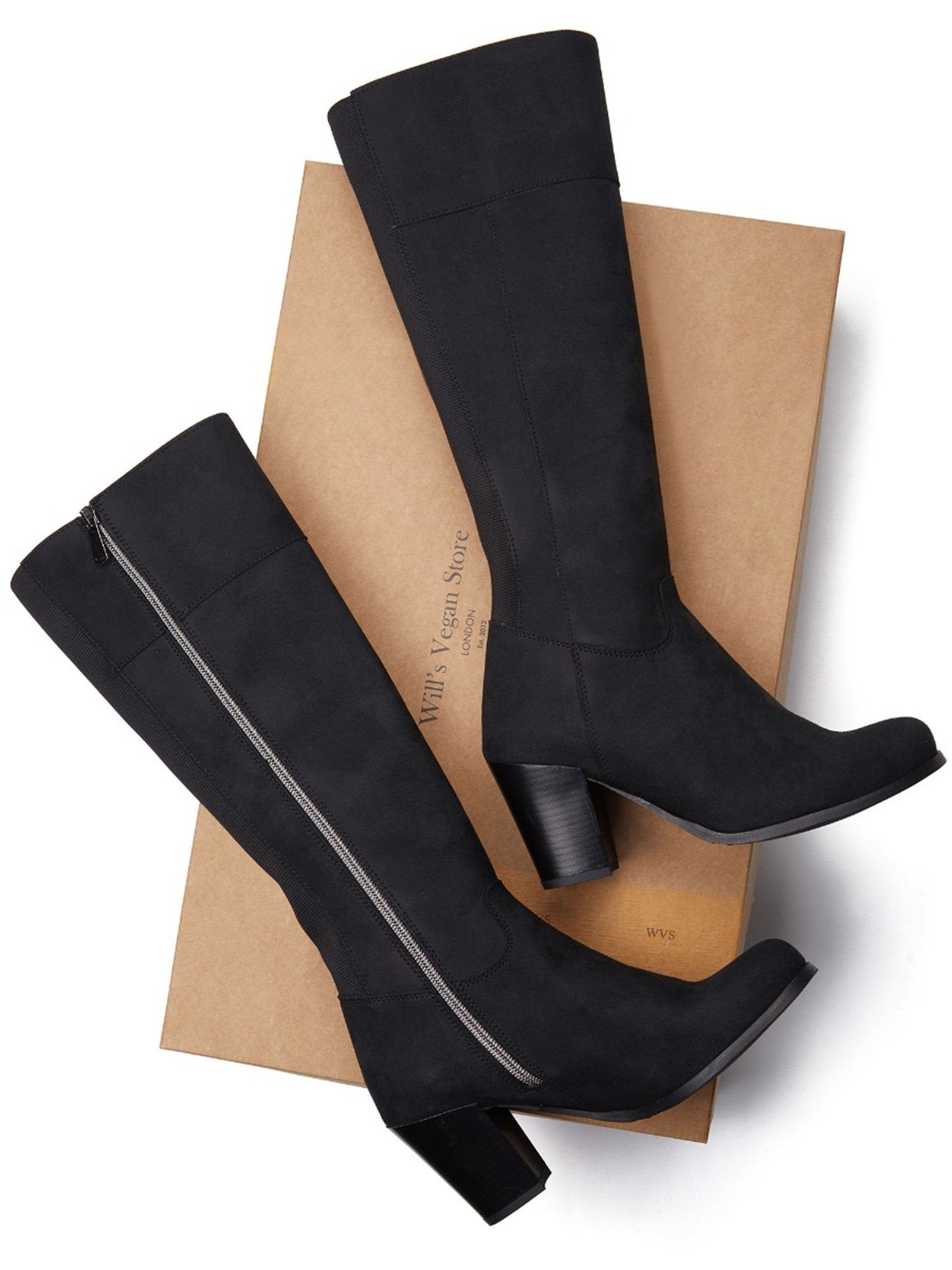 Vegan Women's Heeled Knee High Boots | Will's Vegan Store