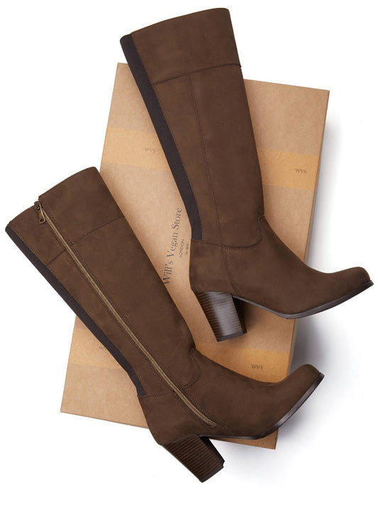 Botas hasta la rodilla con tacón  | Zapatos veganos para mujer