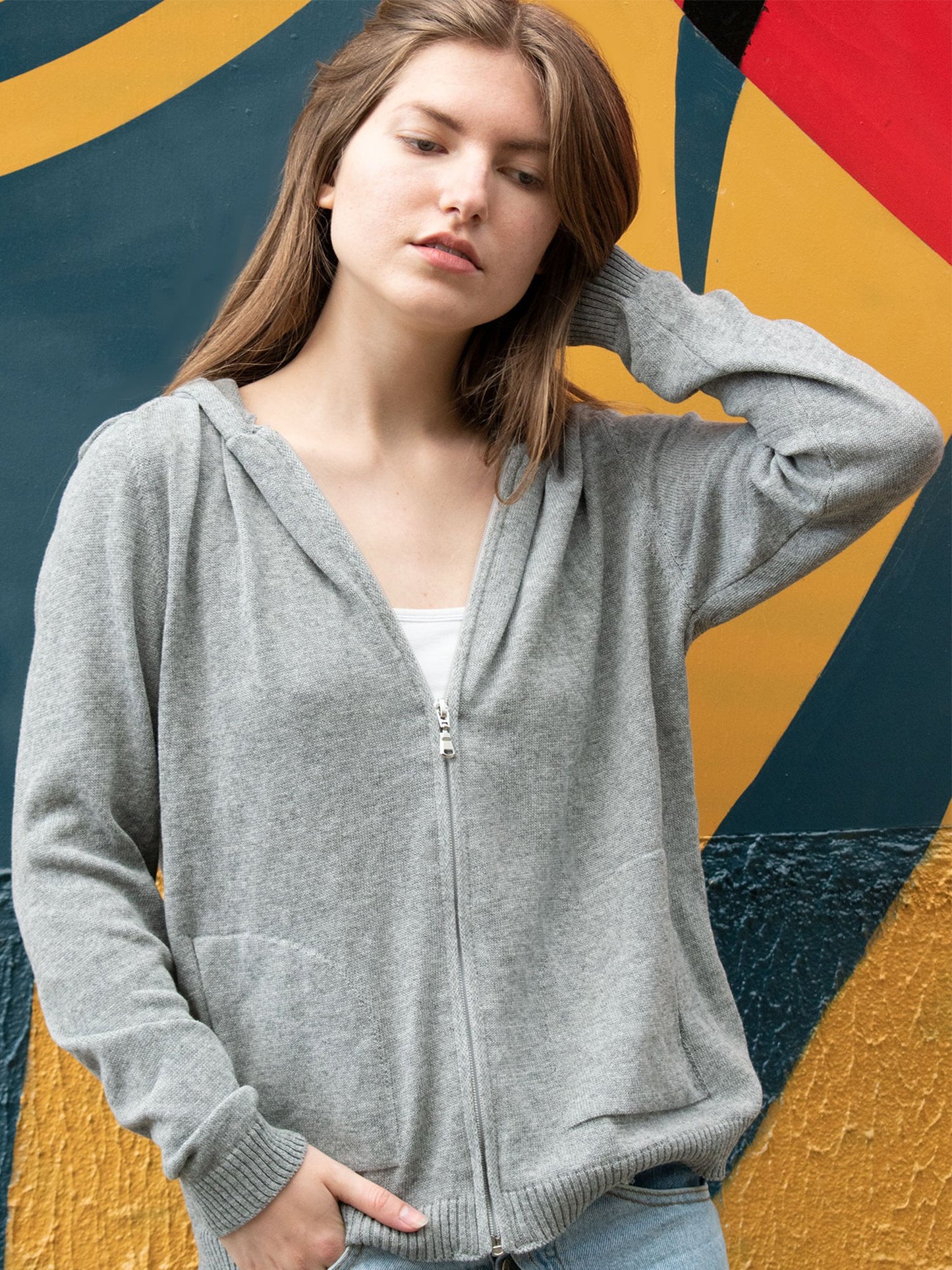 Vegan Women's Recycled Loungewear Knit Hoodie | Will's Vegan Store