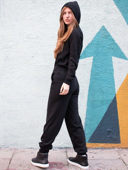 Vegan Women's Recycled Loungewear Knit Bottoms | Will's Vegan Store