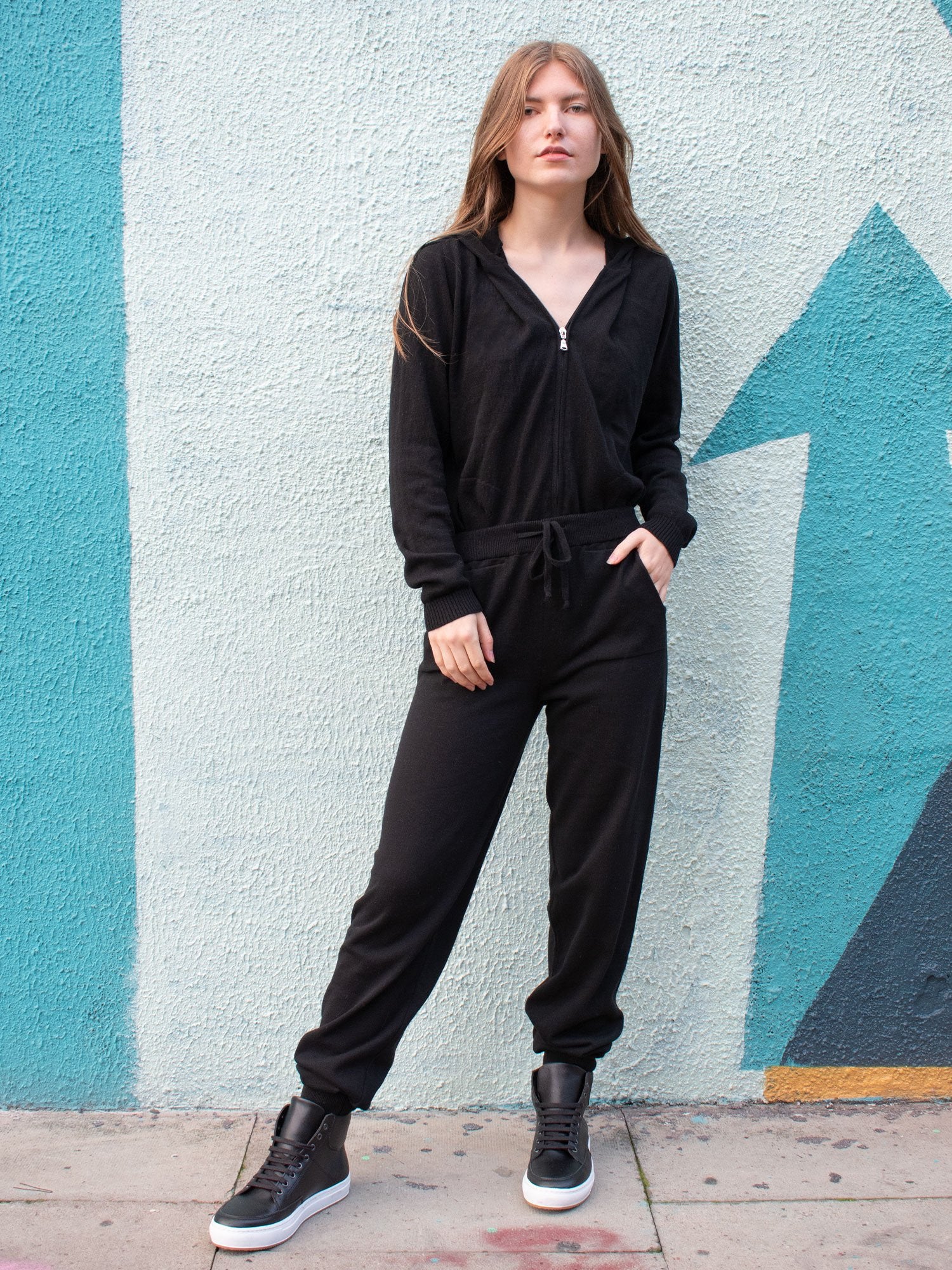 Vegan Women's Recycled Loungewear Knit Bottoms | Will's Vegan Store