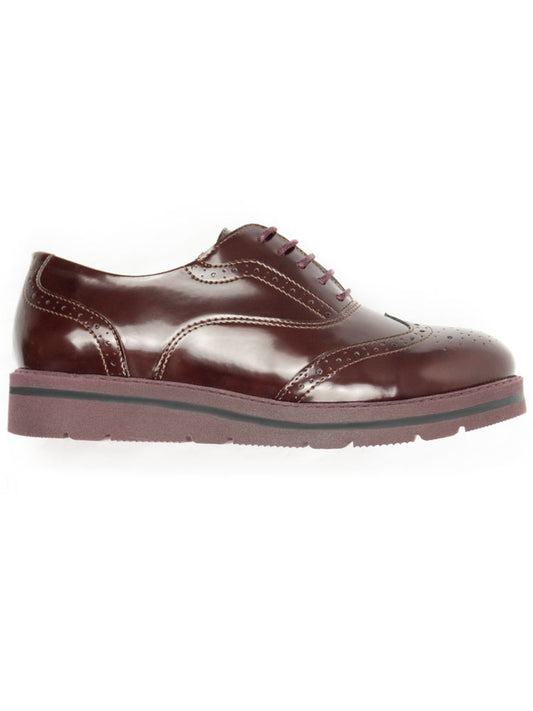 Zapatos brogue de plataforma plana  | Zapatos veganos para mujer