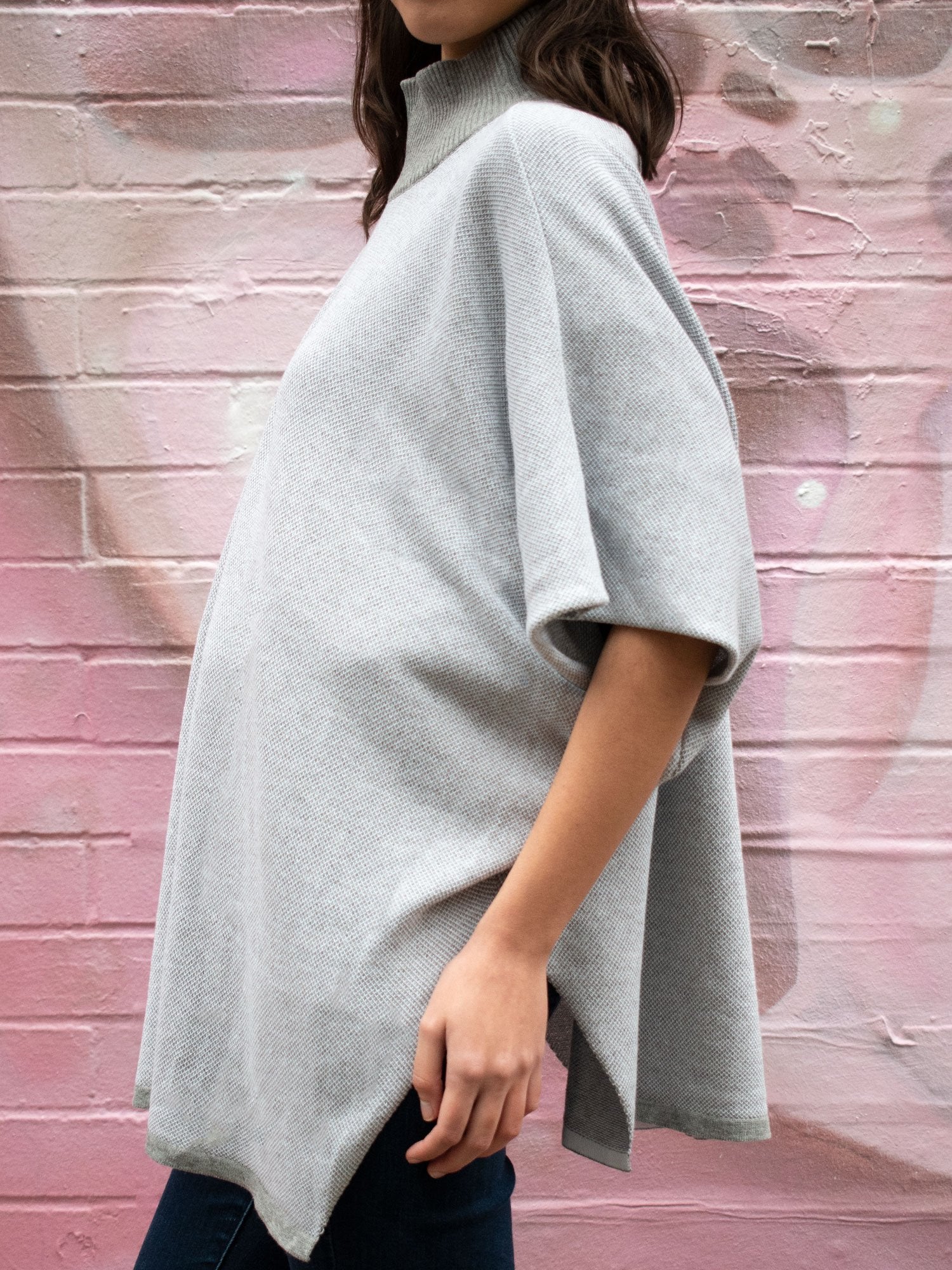 Vegan Women's Recycled Knit Poncho | Will's Vegan Store
