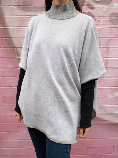 Vegan Women's Recycled Knit Poncho | Will's Vegan Store