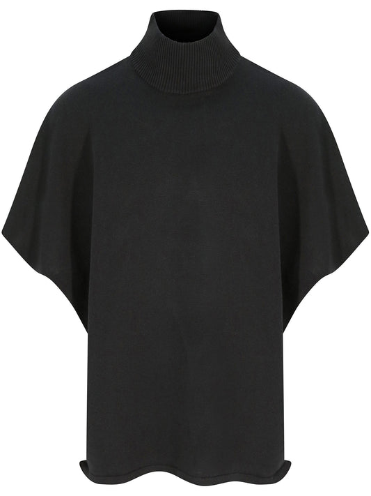 Recycled Knit Poncho | Vegan Knitwear