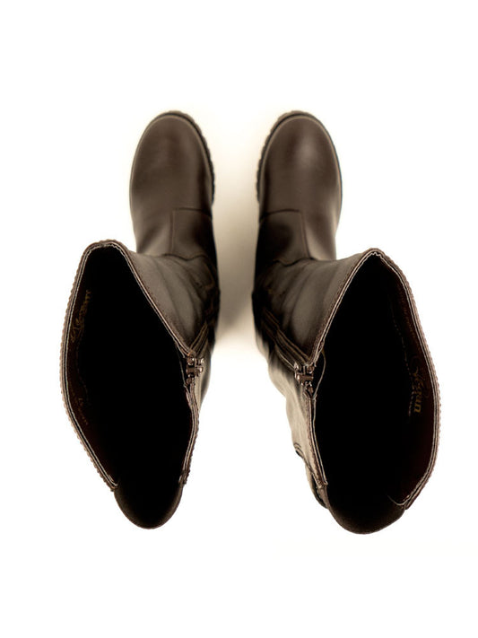 Botas hasta la rodilla con banda de rodadura profunda  | Zapatos veganos para mujer
