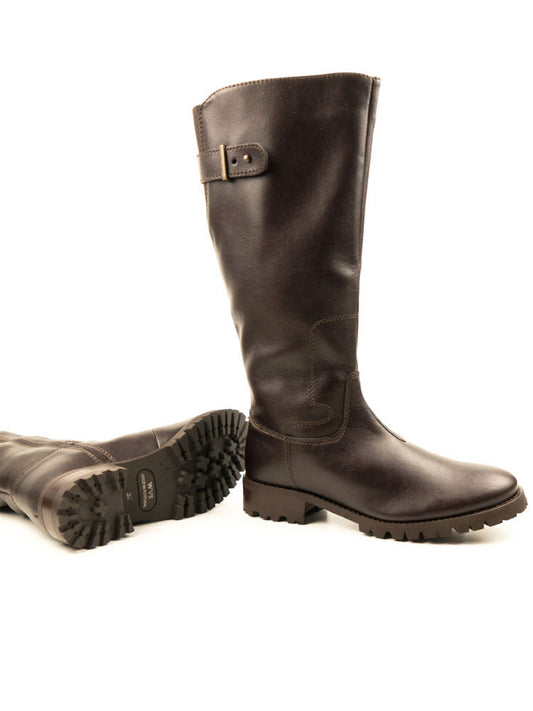 Botas hasta la rodilla con banda de rodadura profunda  | Zapatos veganos para mujer