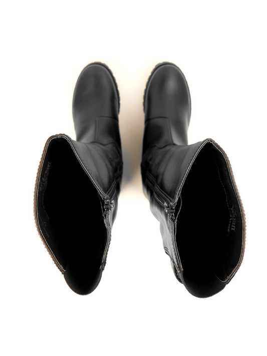 Botas hasta la rodilla con banda de rodadura profunda  | Zapatos veganos para mujer