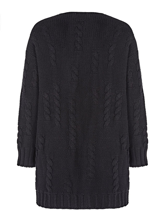 Cárdigan de punto grueso reciclado  | Vegan Knitwear