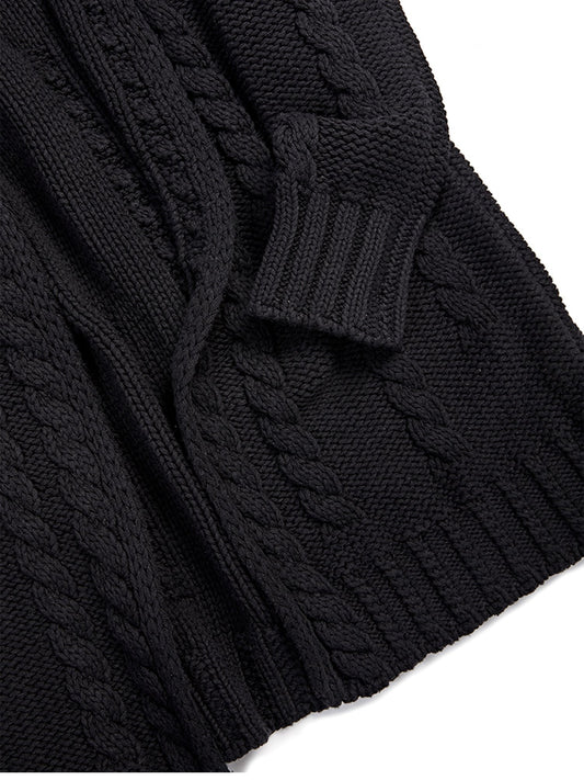 Cárdigan de punto grueso reciclado  | Vegan Knitwear