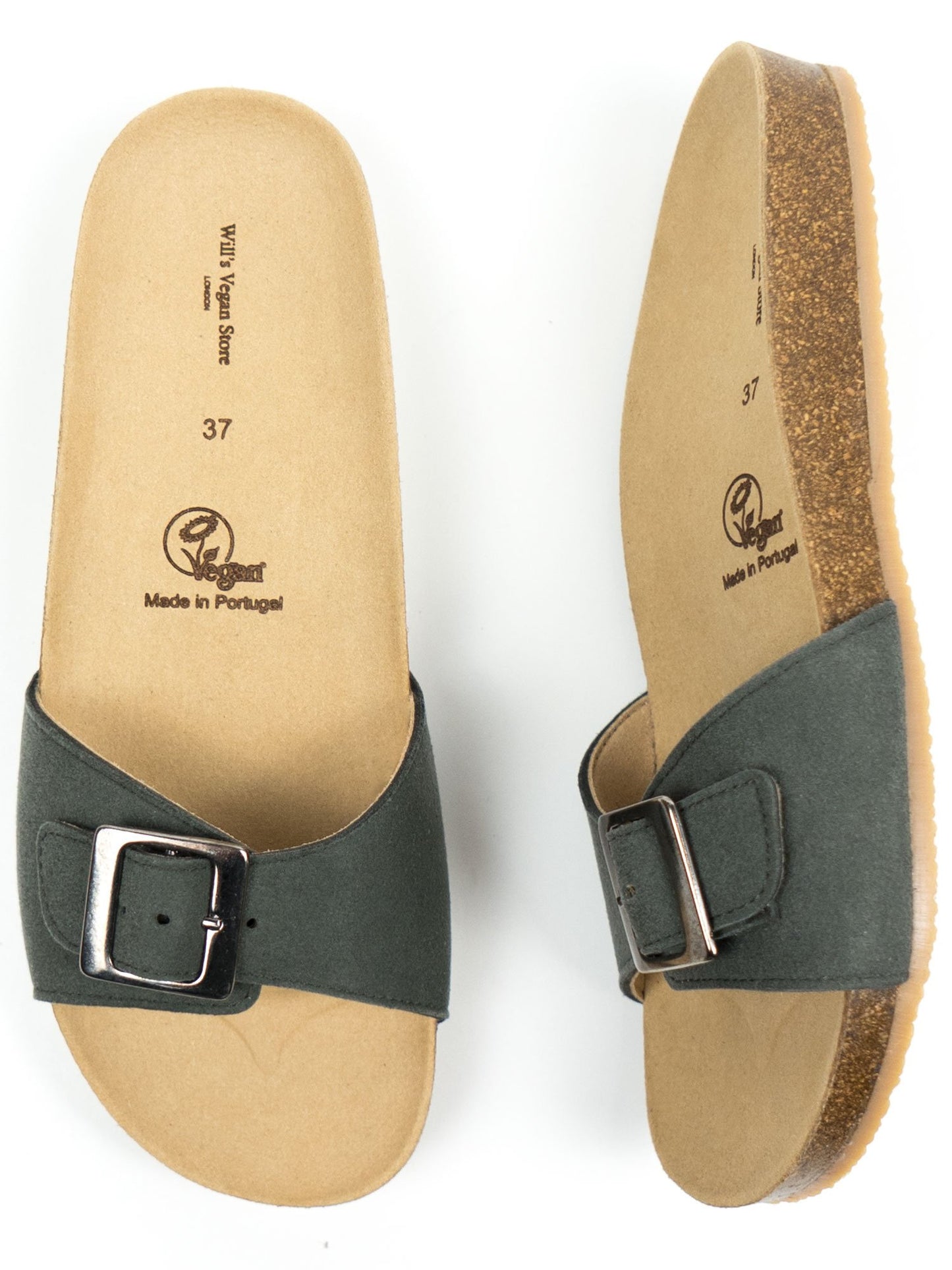Vegan Women's Single Strap Footbed Sandals | Will's Vegan Store