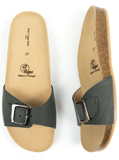 Vegan Women's Single Strap Footbed Sandals | Will's Vegan Store