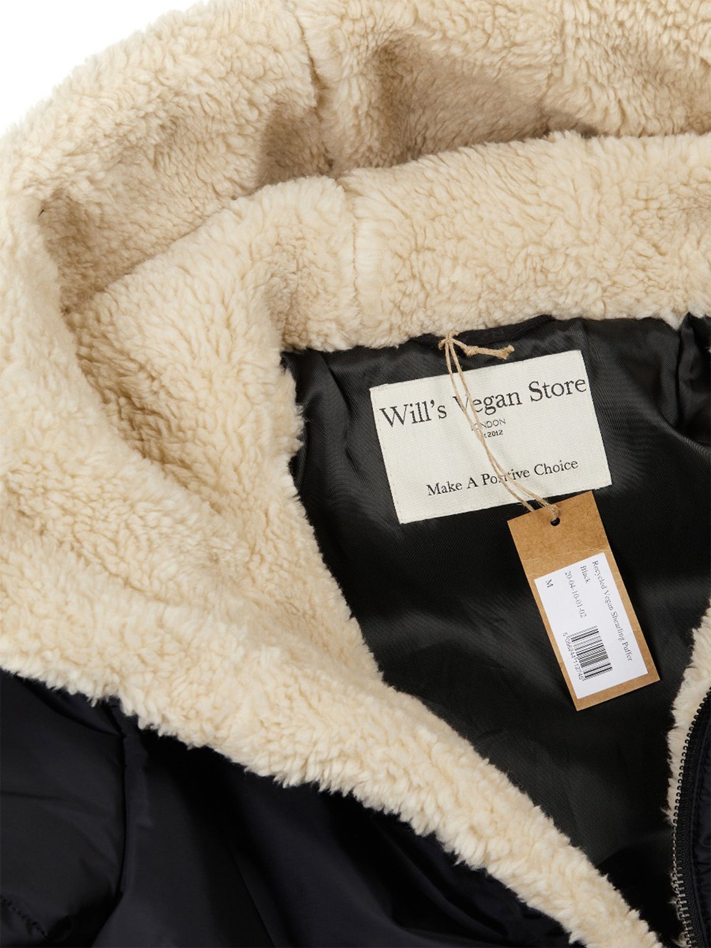 Vegan Men's Recycled Vegan Shearling Puffer | Will's Vegan Store