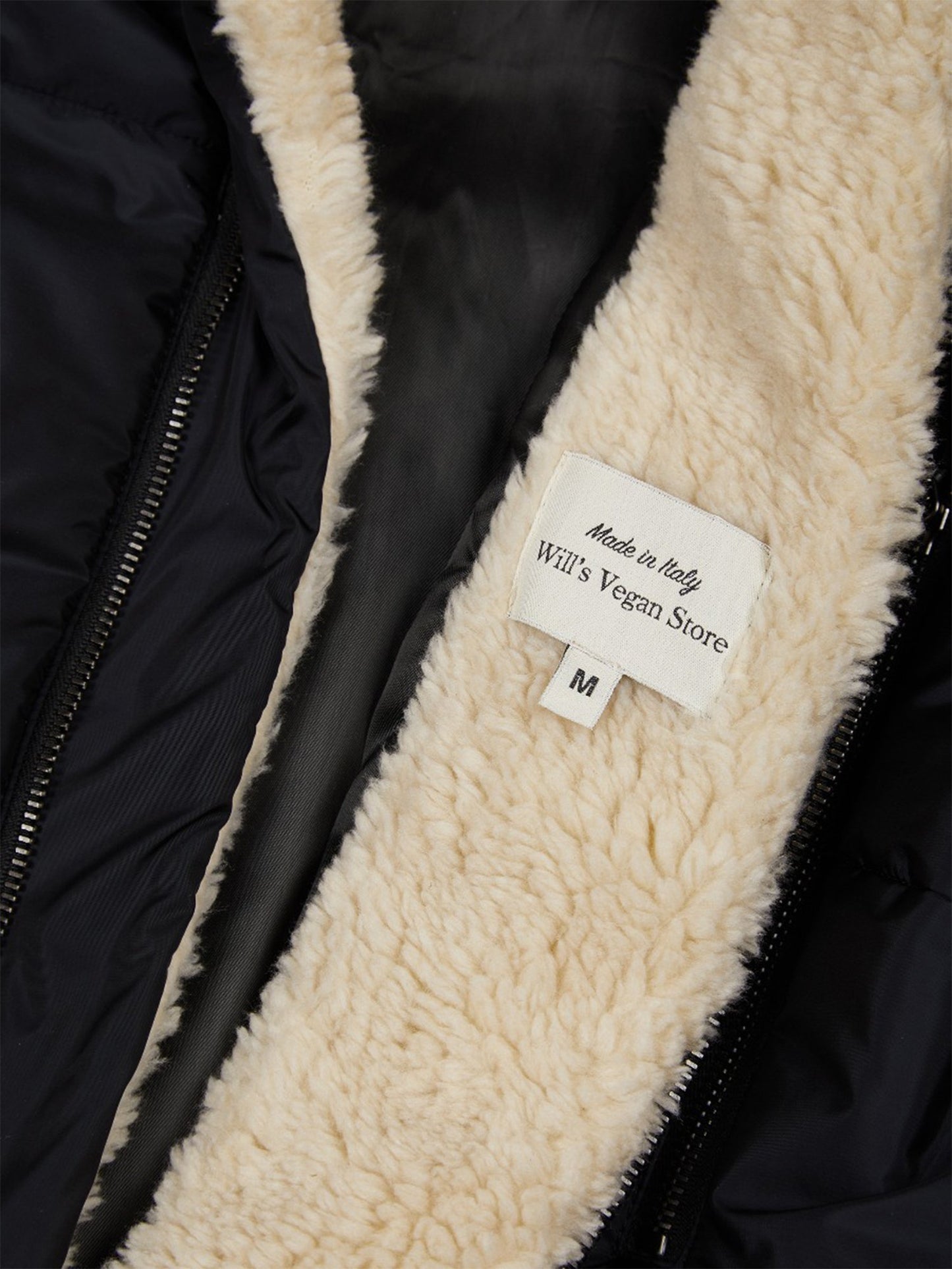Vegan Men's Recycled Vegan Shearling Puffer | Will's Vegan Store