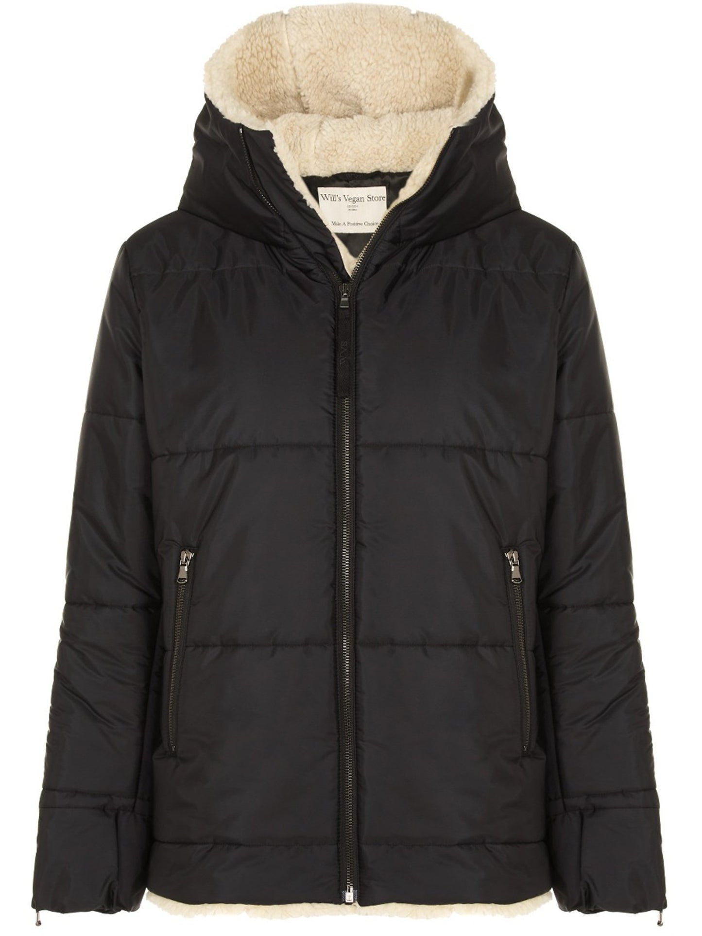 Vegan Men's Recycled Vegan Shearling Puffer | Will's Vegan Store