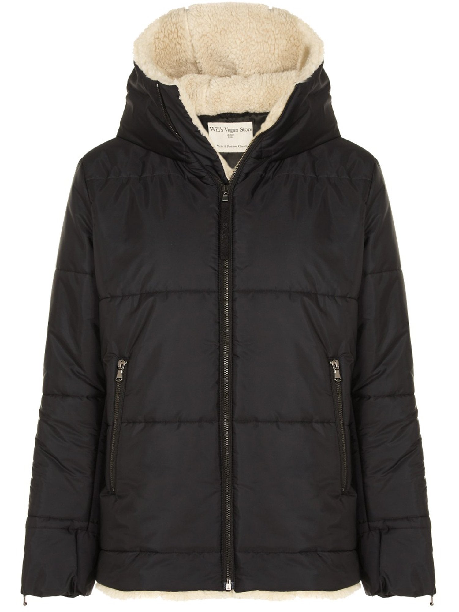 Vegan Men's Recycled Vegan Shearling Puffer | Will's Vegan Store