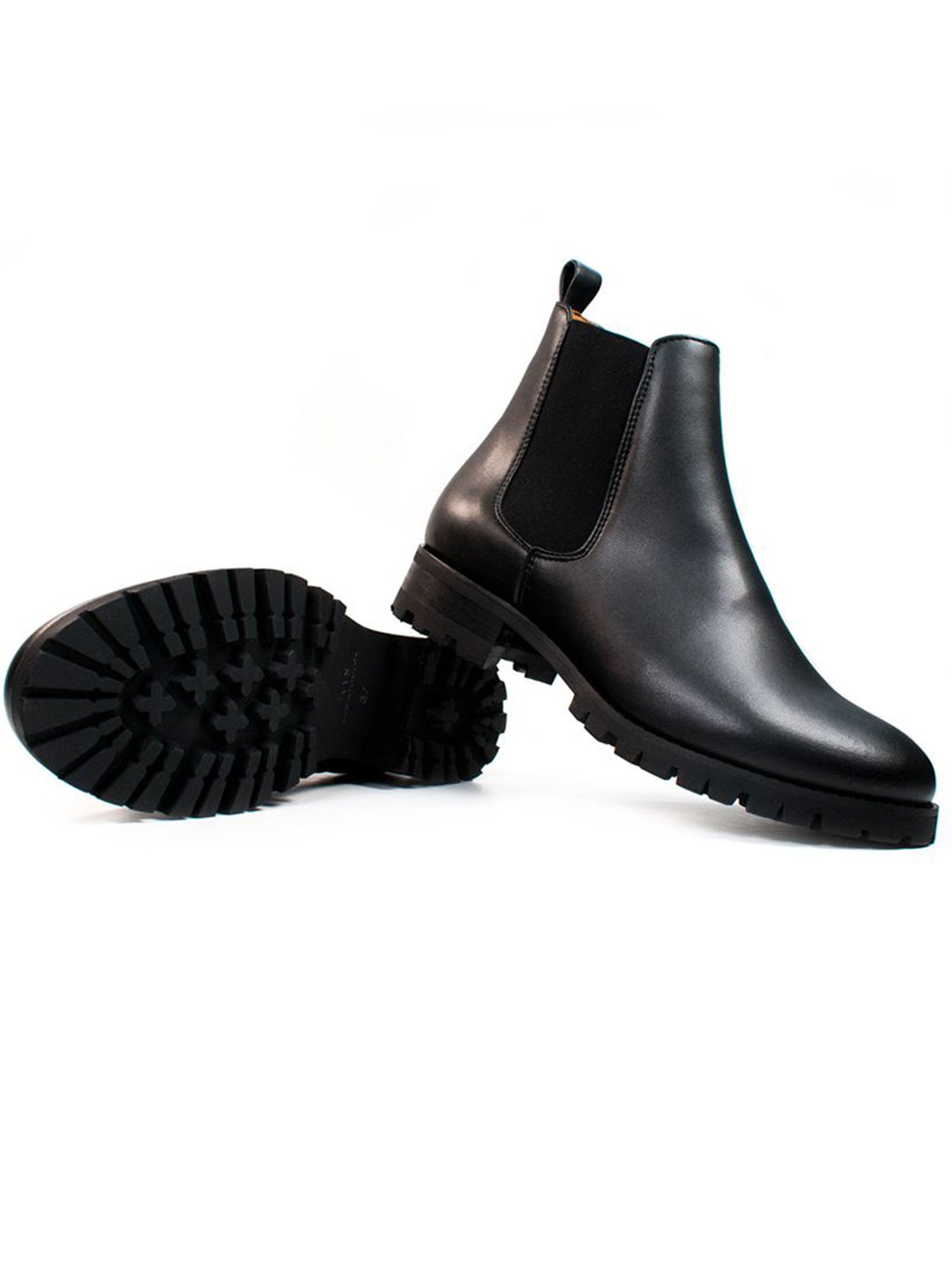 Vegan Men's Wide Fit Luxe Deep Tread Chelsea Boots | Will's Vegan Store Black / US 10 | EU 43 Vegan Men's Wide Fit Luxe Deep Tread Chelsea Boots | Will's Vegan Store Black / US 10 | EU 43